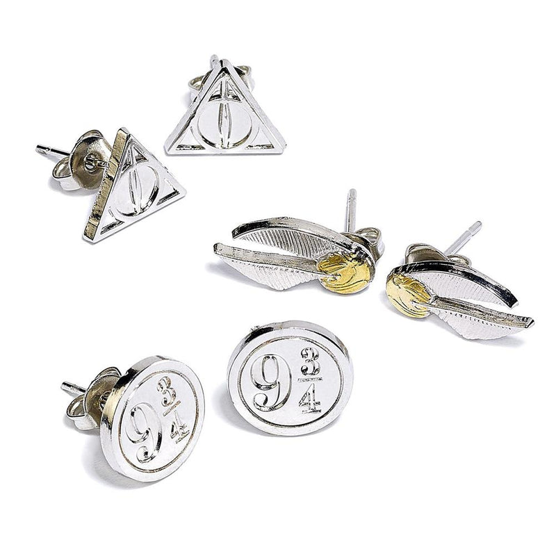 Harry Potter Silver Plated Stud Earring Set collectible from Infinity Collectibles 2026