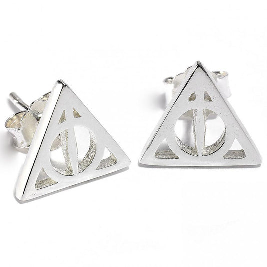 Harry Potter Sterling Silver Deathly Hallows Stud Earrings collectible from Infinity Collectibles 2026