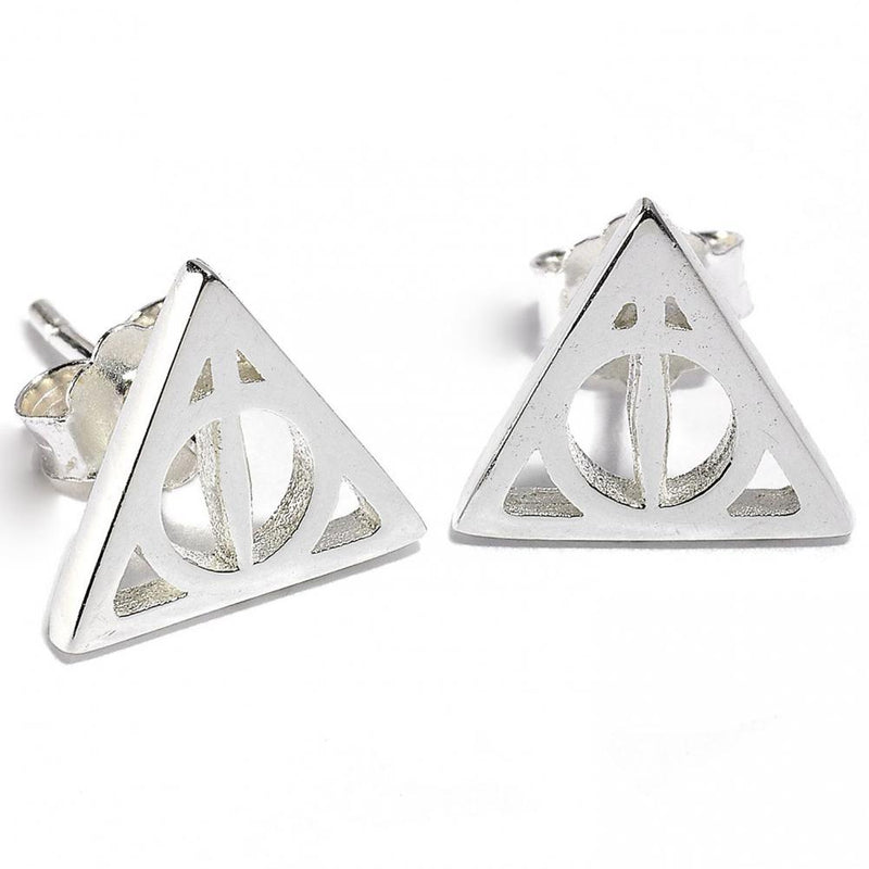 Harry Potter Sterling Silver Deathly Hallows Stud Earrings collectible from Infinity Collectibles 2026