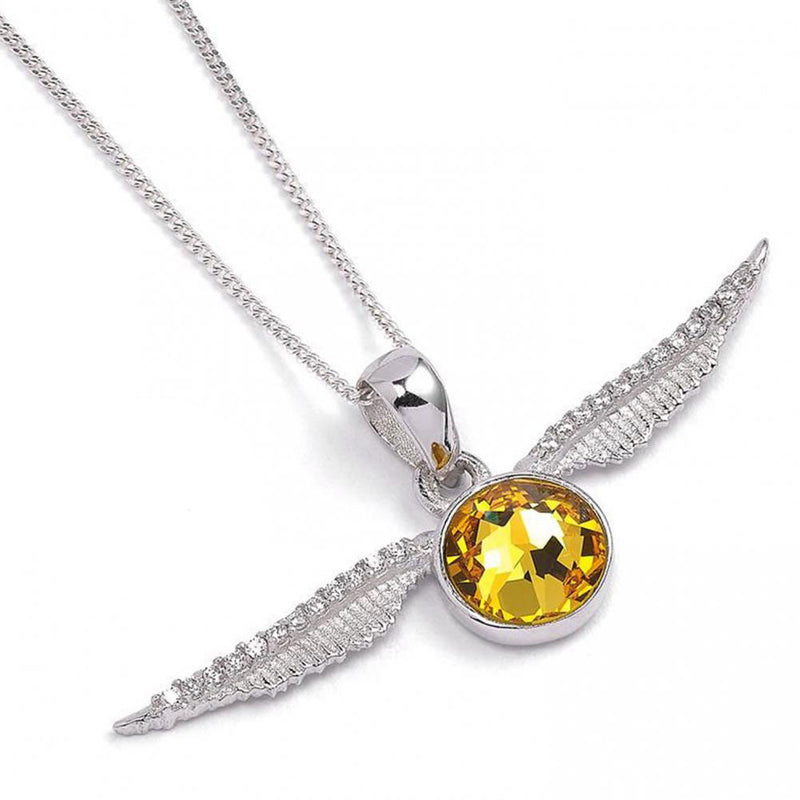 Harry Potter Sterling Silver Golden Snitch Crystal Necklace collectible from Infinity Collectibles 2026