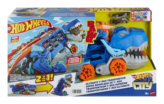 Hot Wheels Ultimate T Rex Transporter Playset