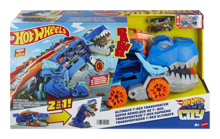 Hot Wheels Ultimate T Rex Transporter Playset