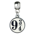 Harry Potter Silver Plated Slider Charm Set, side angle