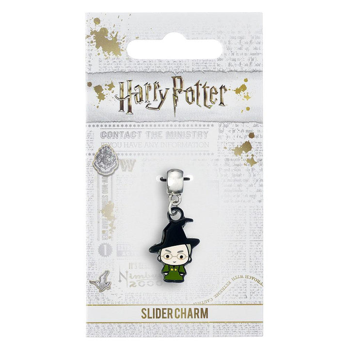 Harry Potter Silver Plated Charm Chibi Professor McGonagall