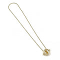 Harry Potter Gold Plated Spinning Time Turner Necklace, side angle