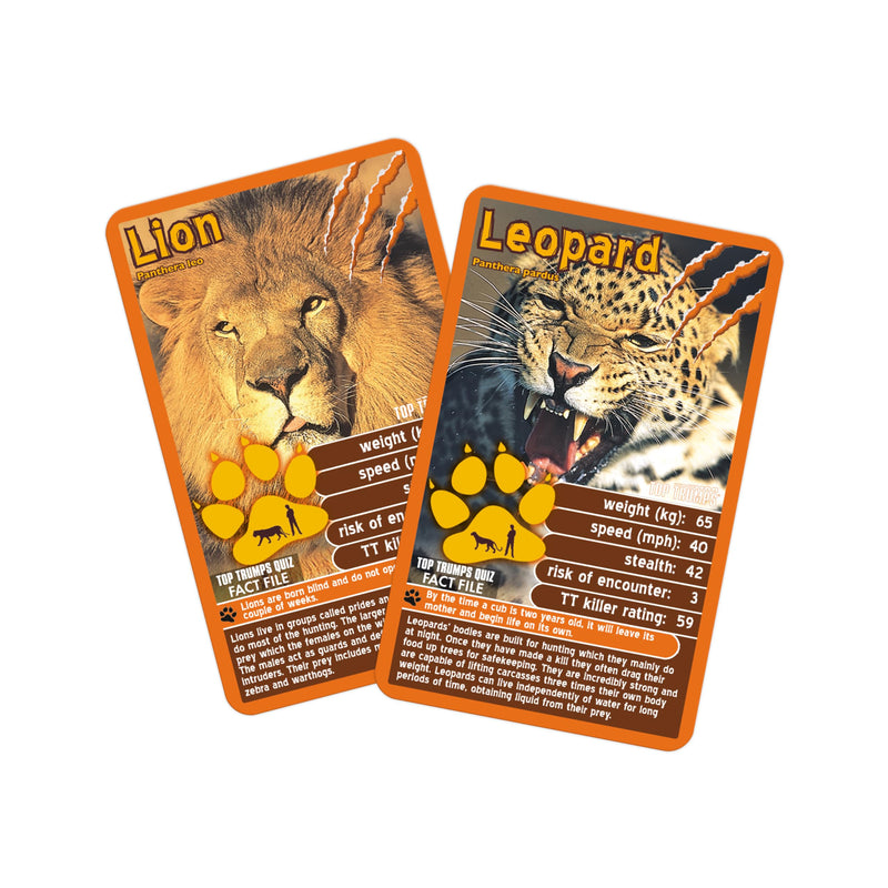Deadliest Predators Top Trumps Card Game