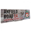 Liverpool FC Rustic Garden Sign, side angle
