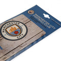 Manchester City FC Rustic Garden Sign, close-up detail