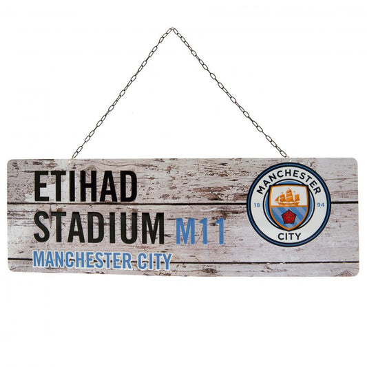 Manchester City FC Rustic Garden Sign collectible from Infinity Collectibles 2026
