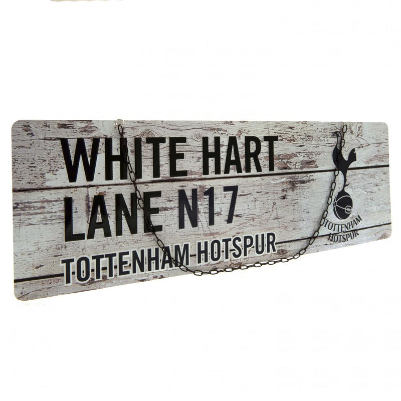 Tottenham Hotspur FC Rustic Garden Sign, side angle