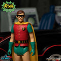 Batman (1966) 5 Points Deluxe Boxed Set With 7 Figures, Batmobile & Batcave Diorama side angle