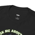 'Ask Me About My Record Collection' Men's T-Shirt, showing reverse