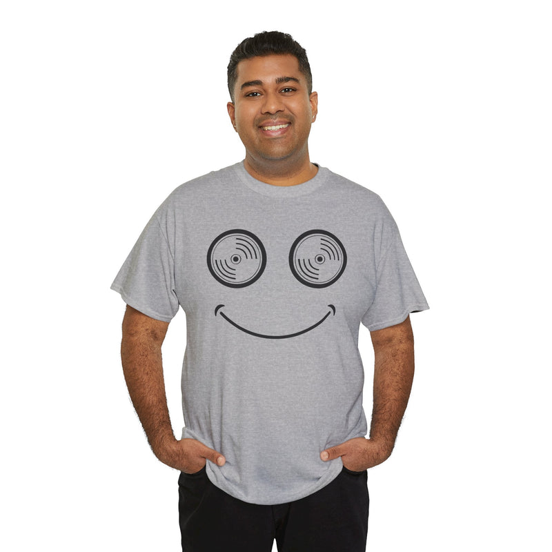 Vinyl Makes Me Happy Men's T-Shirt, side angle