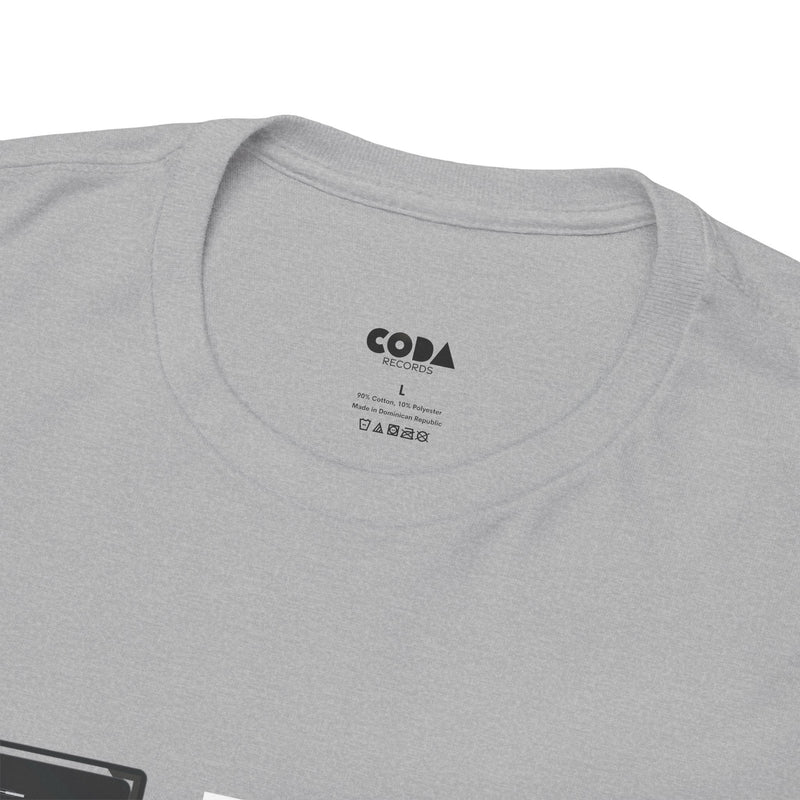 'Just for the Record' Men's Vinyl T-Shirt, showing reverse