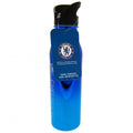 Chelsea FC UV Metallic Drinks Bottle, side angle