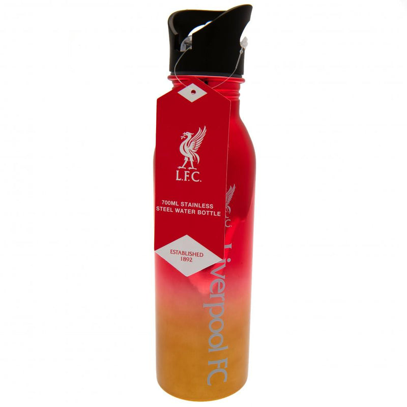 Liverpool FC UV Metallic Drinks Bottle, side angle