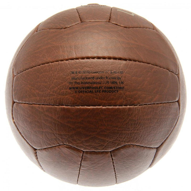 Liverpool FC Faux Leather Football, side angle