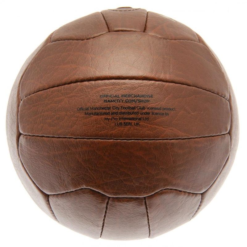 Manchester City FC Faux Leather Football, side angle