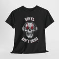 'Vinyl Ain't Dead' Skull Men's T-Shirt, alternate view