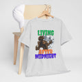 'Living After Midnight' Men's T-Shirt, showing reverse