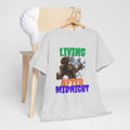 'Living After Midnight' Men's T-Shirt, showing reverse
