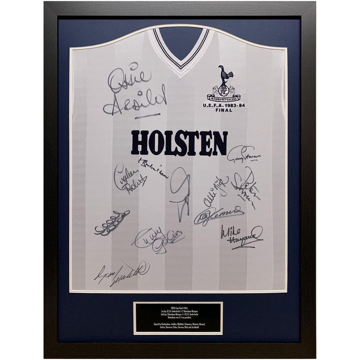 Tottenham Hotspur FC 1984 UEFA Cup Final Framed Signed Shirt
