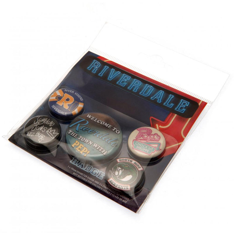 Riverdale Button Badge Set, side angle