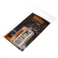 Back To The Future License Plate PVC Keyring, side angle