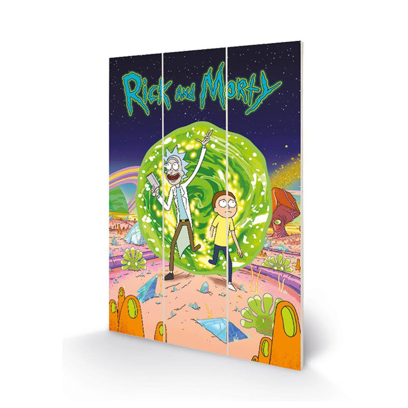 Rick And Morty Portal Wood Print collectible from Infinity Collectibles 2026