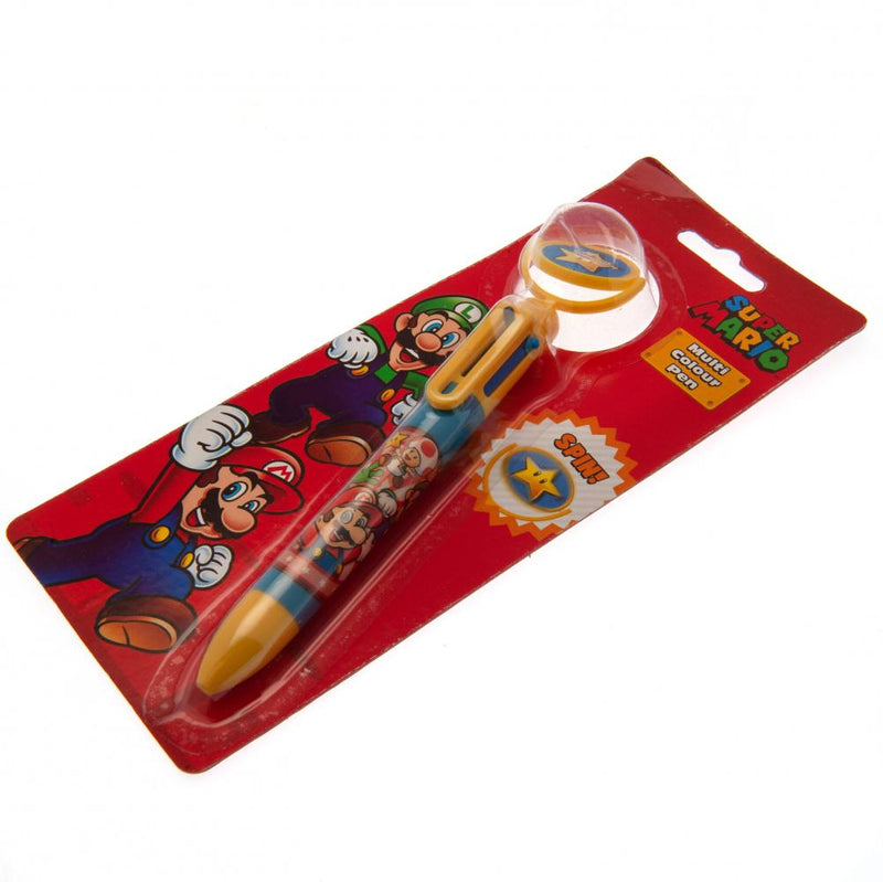 Super Mario Multi Coloured Pen, side angle
