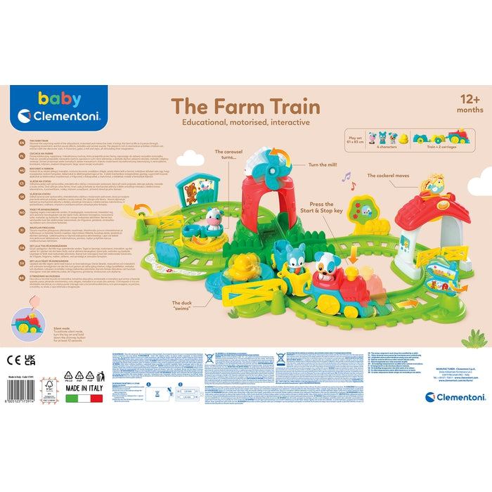 Clementoni Animals Farm Interactive Train Playset