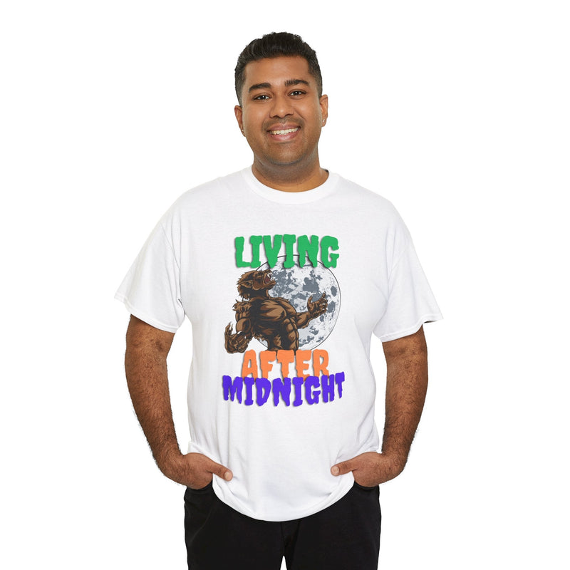 'Living After Midnight' Men's T-Shirt, rear view