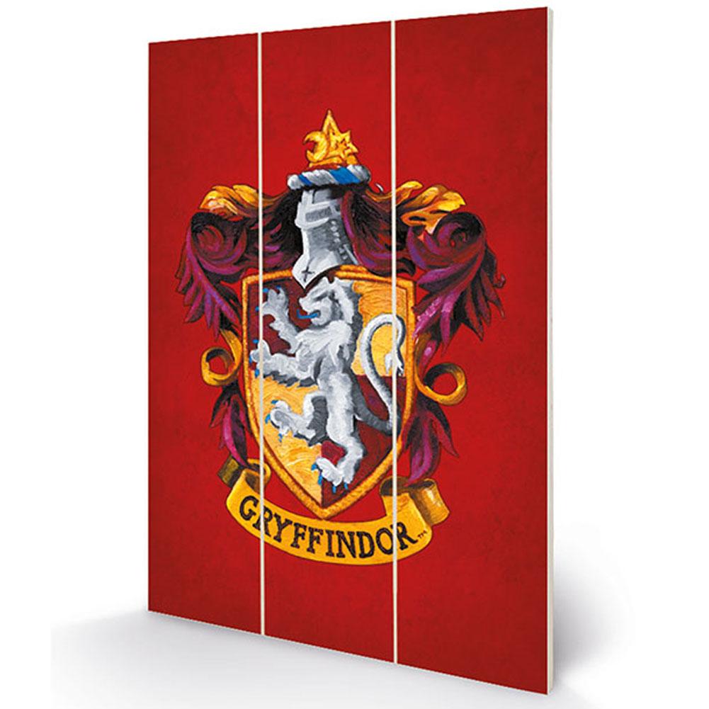 Harry Potter Wood Print Gryffindor