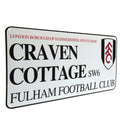 Fulham FC White Street Sign, alternate view