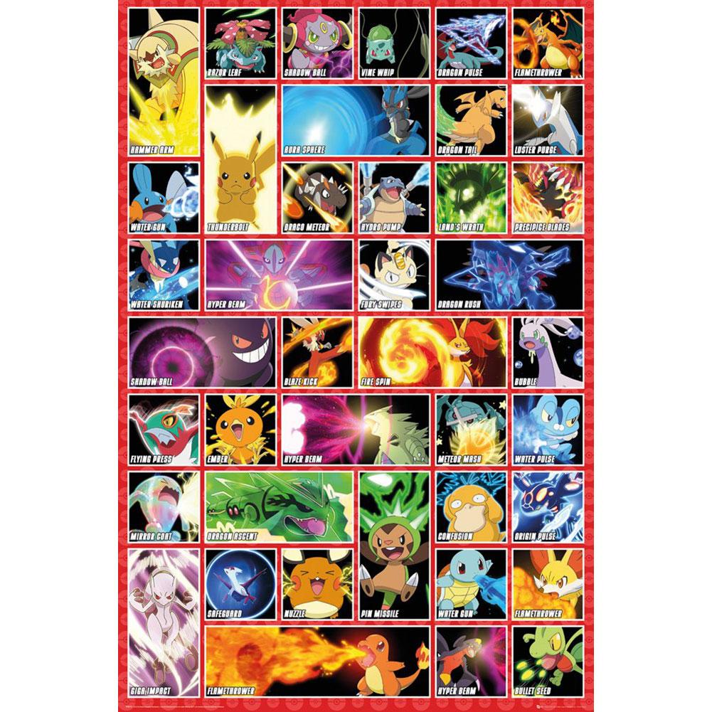 Pokemon Poster Moves