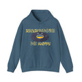'Records Make Me Happy' Men's Hoodie, size reference