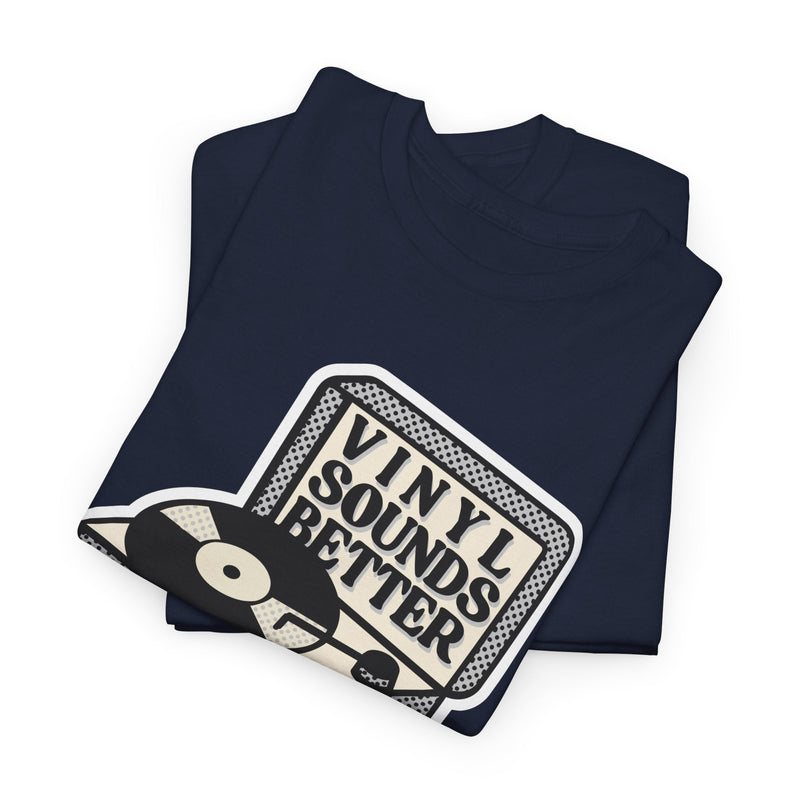 'Vinyl Sounds Better' T-Shirt, rear view