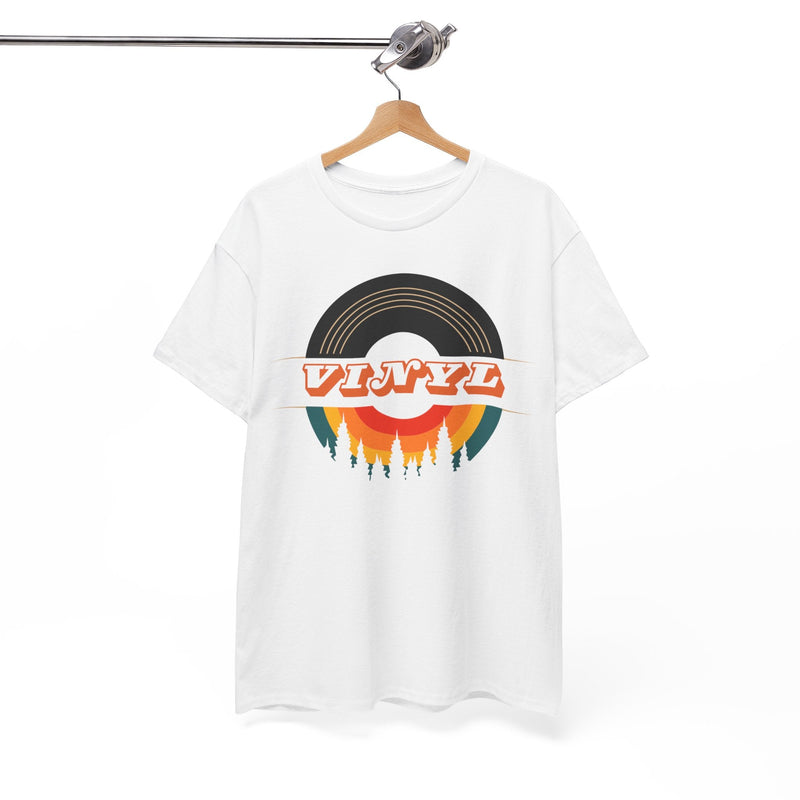 Vinyl Record Logo Men's T-Shirt, size reference
