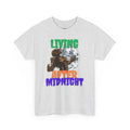 'Living After Midnight' Men's T-Shirt, size reference