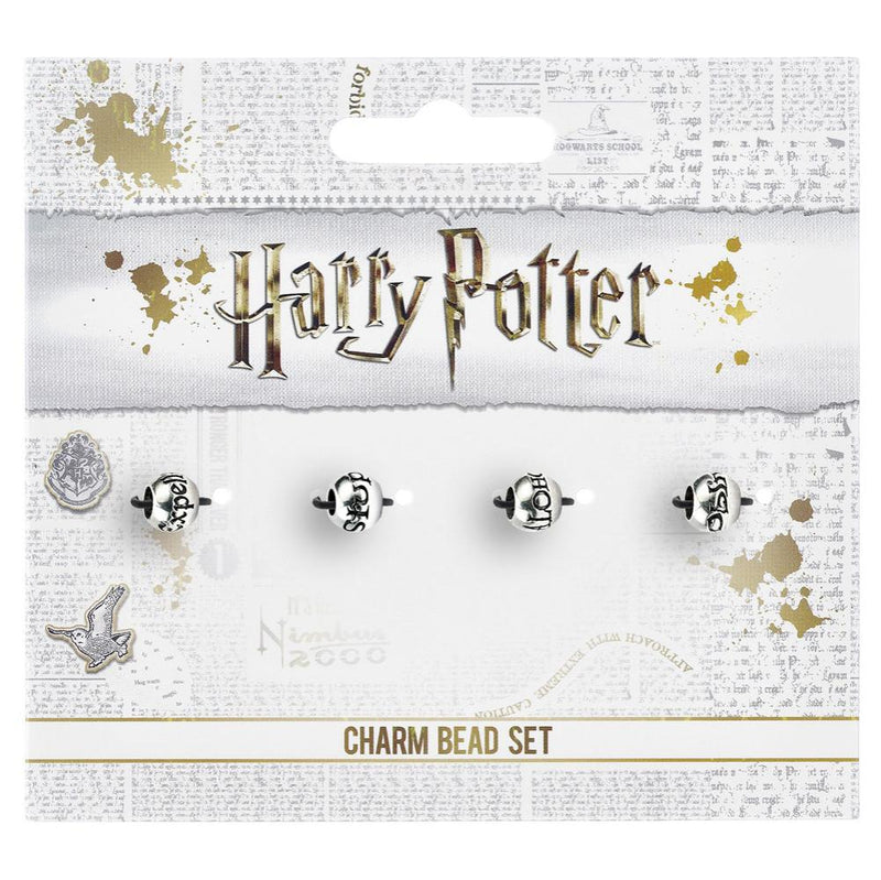 Harry Potter Silver Plated Spell Bead Charm Set, packaging shot