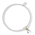 Harry Potter Sterling Silver Golden Snitch Crystal Bracelet