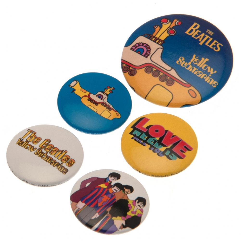 The Beatles Button Badge Set Yellow Submarine