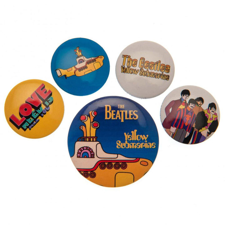 The Beatles Button Badge Set Yellow Submarine