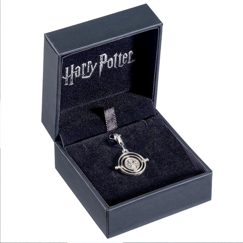 Harry Potter Sterling Silver Time Turner Crystal Charm, alternate view