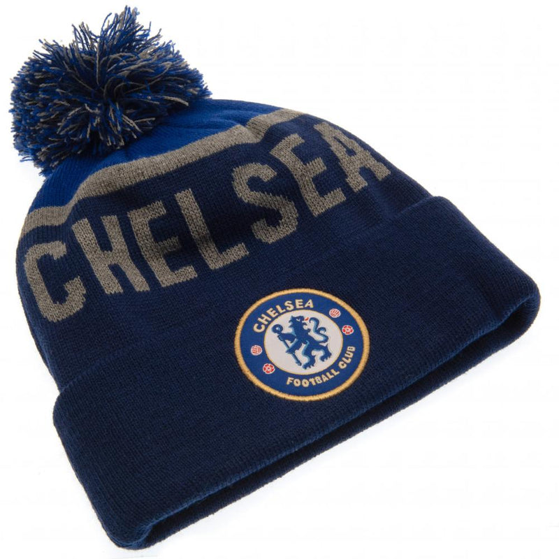 Chelsea FC Navy Text Ski Hat, alternate view