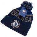 Chelsea FC Navy Text Ski Hat, side angle