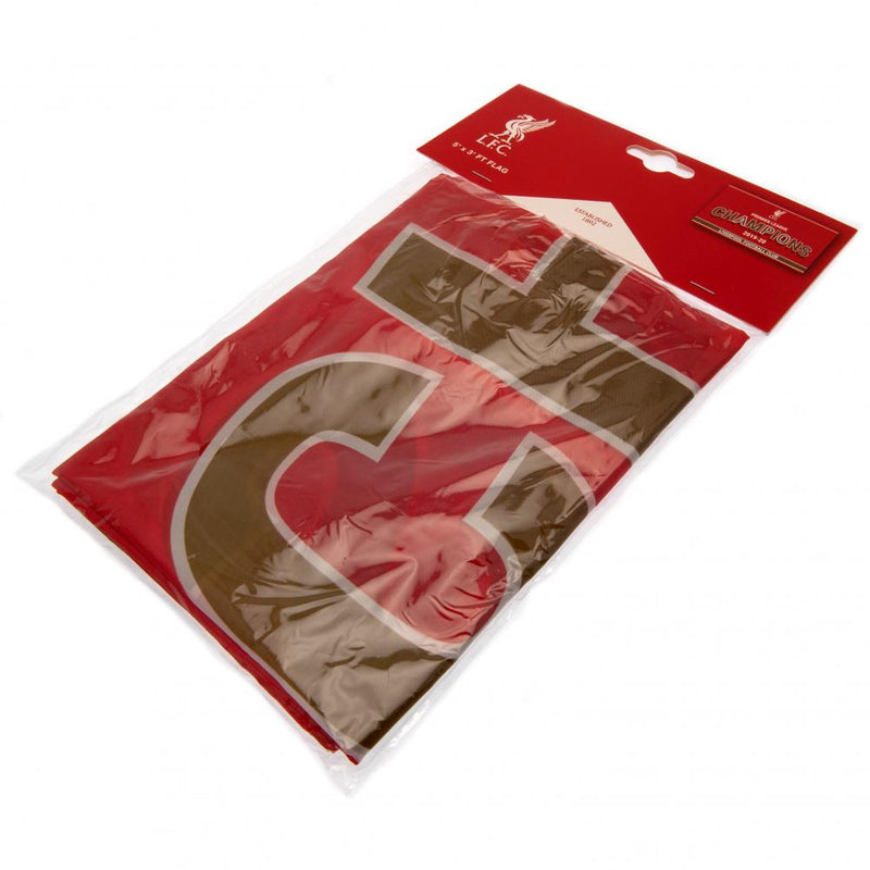 Liverpool FC Premier League Champions Flag, close-up detail