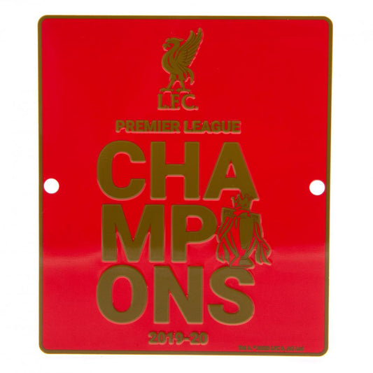 Liverpool FC Premier League Champions Window Sign collectible from Infinity Collectibles 2026