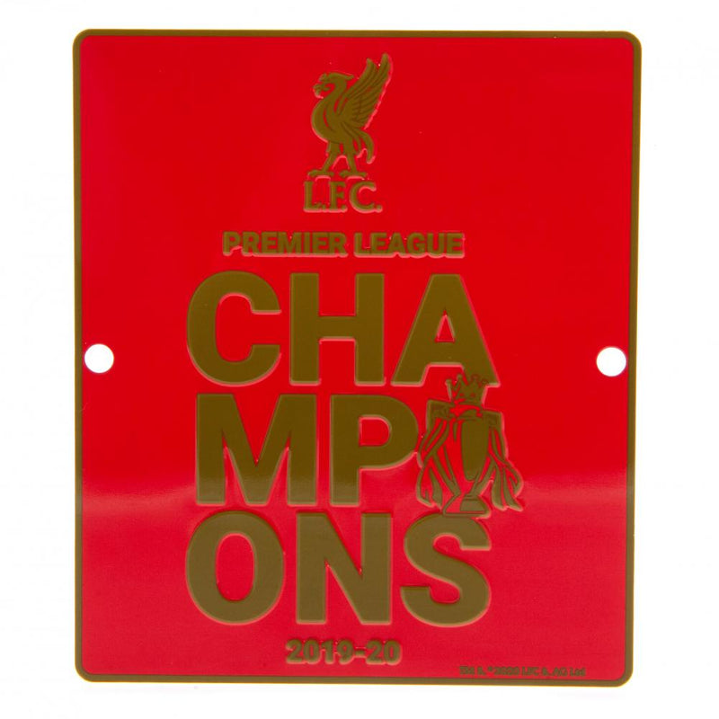 Liverpool FC Premier League Champions Window Sign collectible from Infinity Collectibles 2026