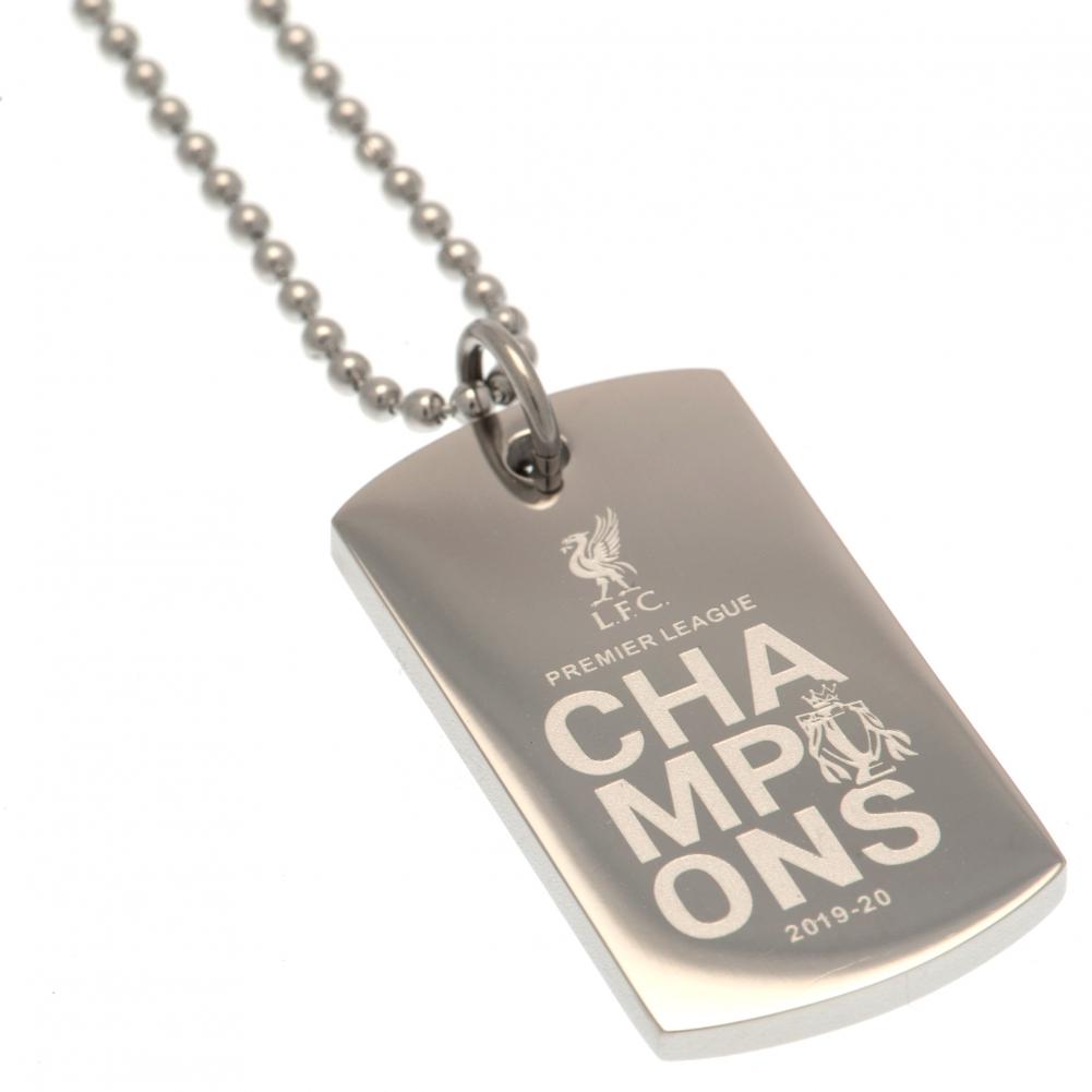 Liverpool FC Premier League Champions Engraved Dog Tag